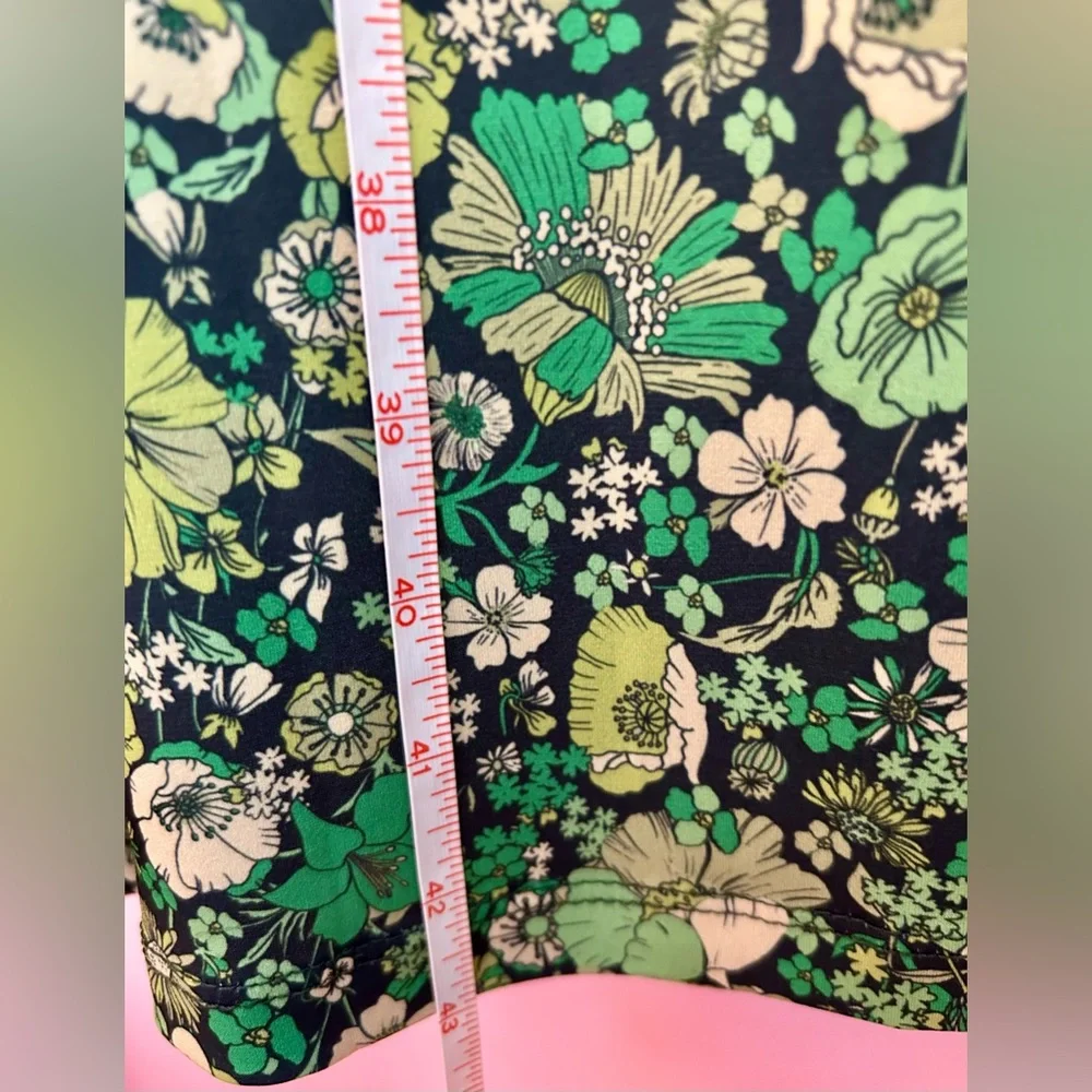 Floral Green Women's Pants - Picture 4 of 6